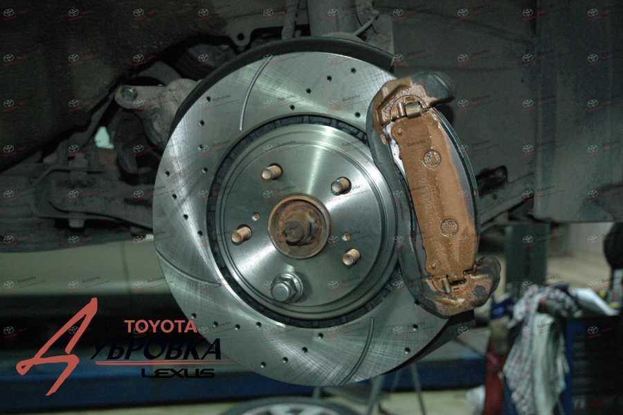 Toyota Highlander - Устанавливаем тормозные колодки