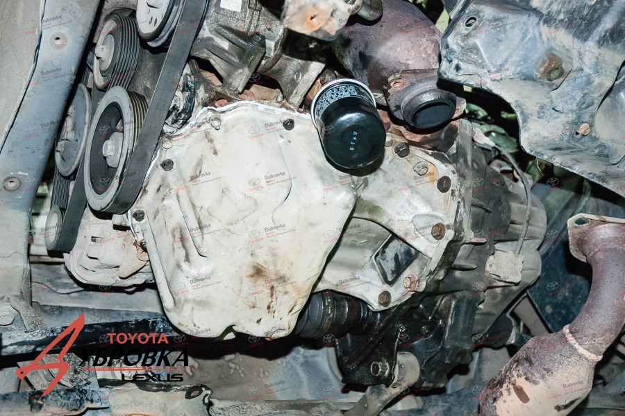 Очистка сетки масляного приемника Toyota Yaris