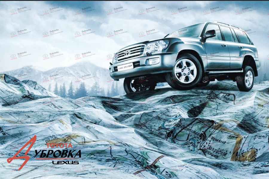 Рекламный плакат Toyota Land Cruiser 100