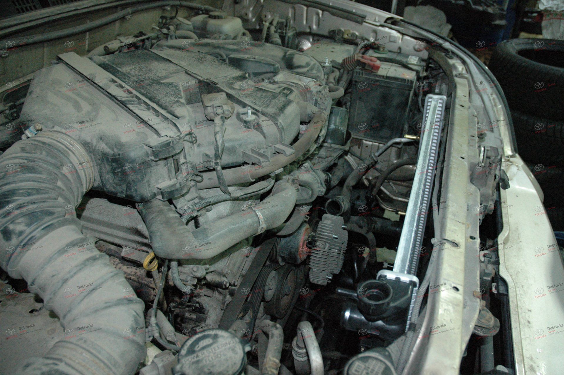 Toyota Land Cruiser Prado 120. Система охлаждения. Замена радиатора охлаждения двигателя