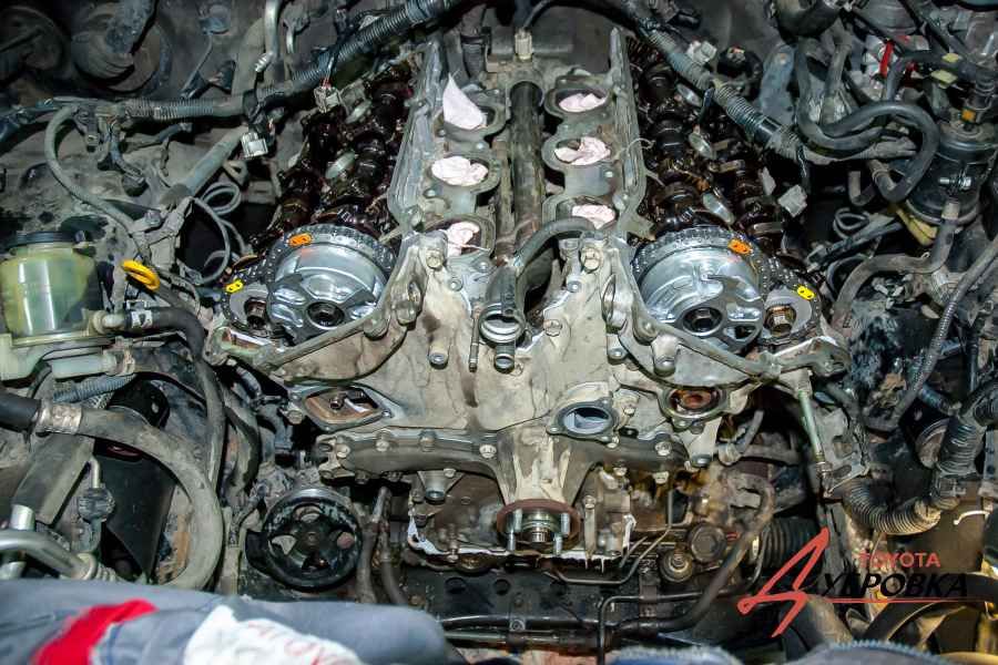 Замена цепи ГРМ двигателя 1-GR-FE Toyota Land Cruiser Prado 120. Часть 2 - фото 17